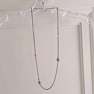 Beautiful Banana Republic Rose Gold Sparkle Necklace 15.5” length